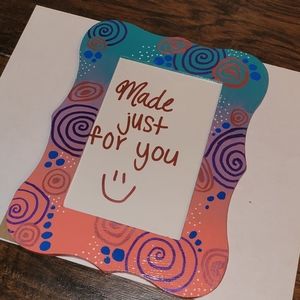 🎨 Hand-Painted 4x6 Picture Frame